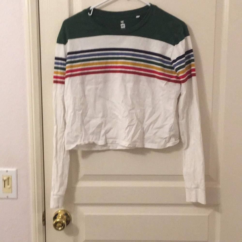 striped crop top